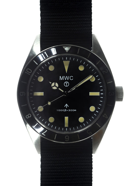 MWC Classic 1960s Pattern Divers Watch with Retro Luminous Paint and a Hybrid Mechanical/Quartz Movement