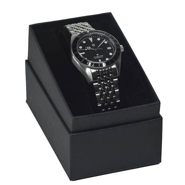 MWC Classic 1960s Pattern Dual Time Zone Automatic Divers Watch with Sapphire Crystal on Matching Bracelet - Brand New Ex Display Watch from the 2025 Nürnberg IWA Show