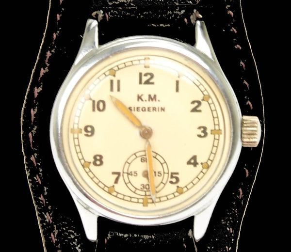 Siegerin Kriegsmarine (Germany Navy) WW2 Pattern Watch with 21 Jewel Automatic Mechanical Movement - Ex Display Watch Half Price