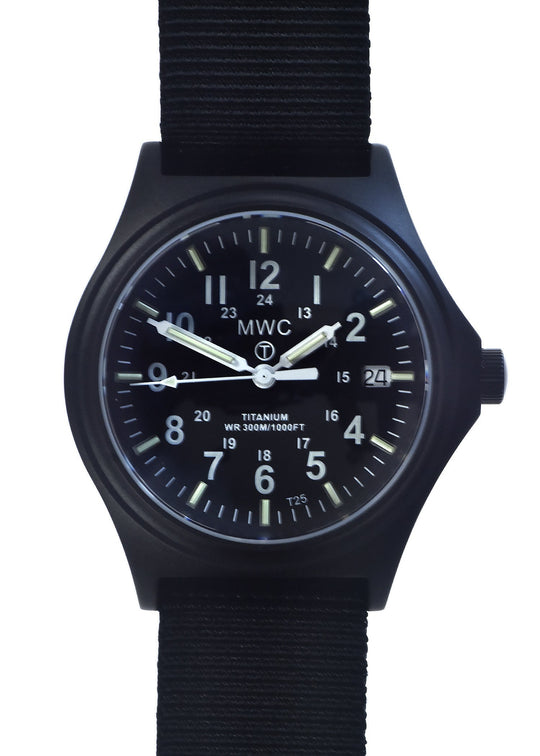 Titanium G10 Military Watch with 300m Water Resistance, Sapphire Crystal, 10 Year Battery Life and GTLS Tritium Illumination - Surplus Watches in EU and UK