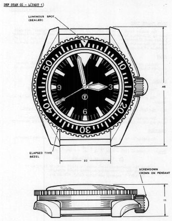 Brand New and Very Rare Original 2001 MWC Black PVD Steel Quartz Military Divers Watch