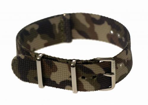 20mm "Mediterranean / Desert" Camo NATO Military Watch Strap